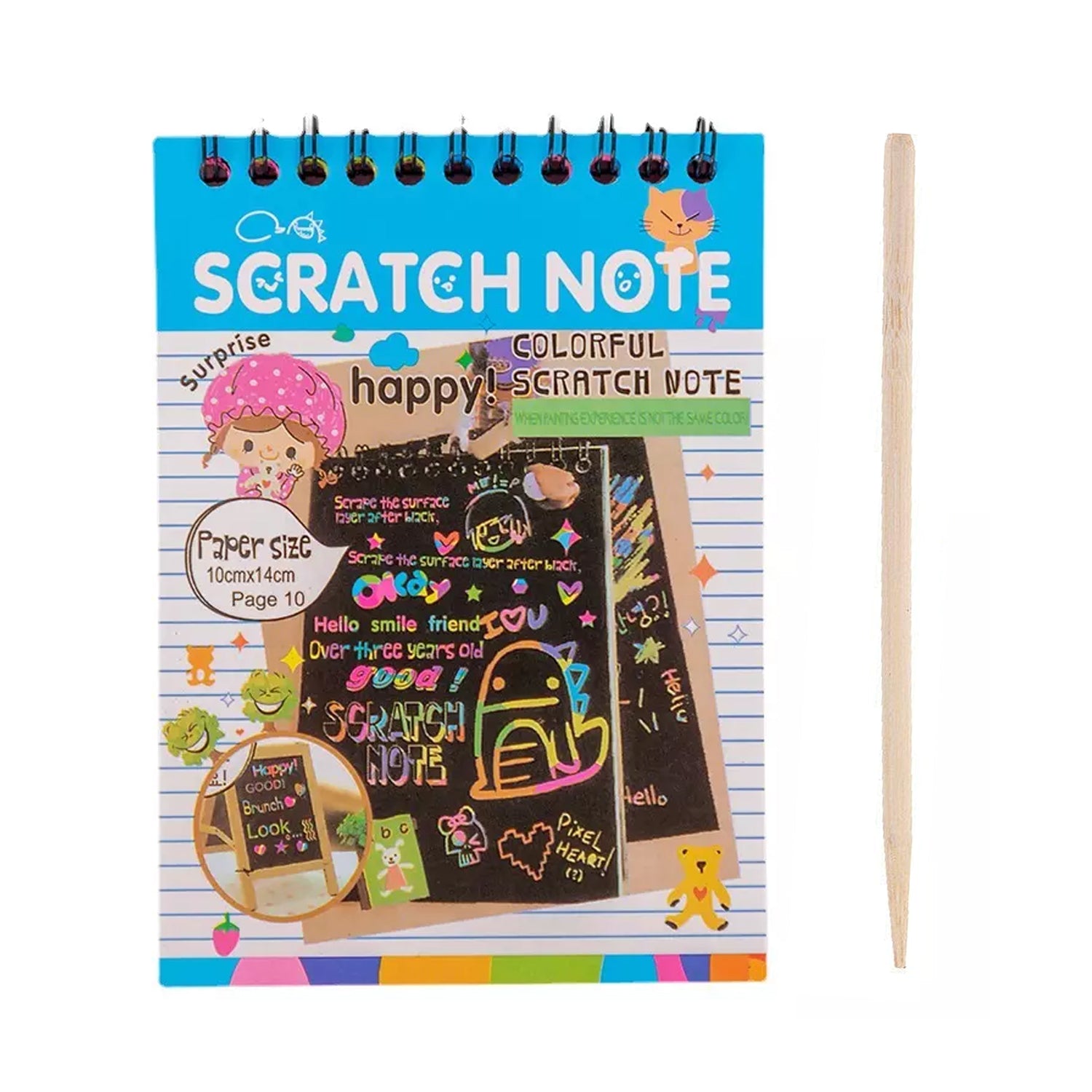 4609 Crafts Rainbow Art Scratch Paper Book Sheets 10 Page  ( Pack Of 1 ) 4609 Crafts Rainbow Art Scratch Paper Book Sheets 10 Page  ( Pack Of 1 )